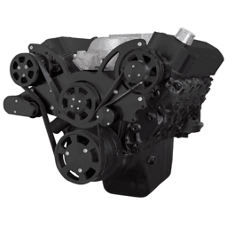 CVF Chevy BBC Gen VI Serpentine System with AC & Alternator - Black (All Inclusive)