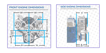 CVF Ford SBF 289, 302 & 351W Serpentine System with AC & Alternator - Black Diamond (All Inclusive) thumbnail 4