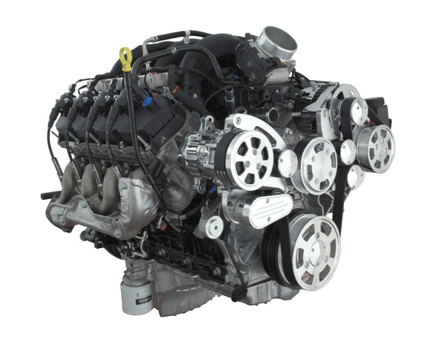 CVF Ford 7.3L Godzilla Serpentine System with AC, Alt & PS For High Flow Water Pump - Polished (All Inclusive) thumbnail 3
