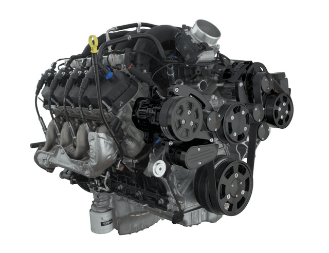 CVF Ford 7.3L Godzilla Serpentine System with AC, Alt & PS For High Flow Water Pump - Black (All Inclusive) thumbnail 3