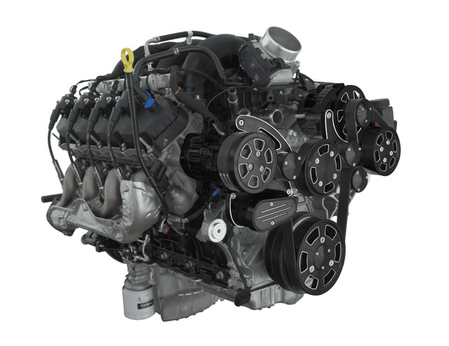 CVF Ford 7.3L Godzilla Serpentine System with AC, Alt & PS For High Flow Water Pump - Black Diamond (All Inclusive) thumbnail 3