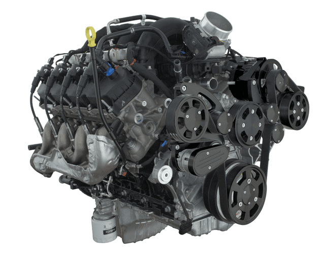 CVF Ford 7.3L Godzilla Serpentine System with ALT & PS For High Flow Water Pump - Black (All Inclusive) thumbnail 3