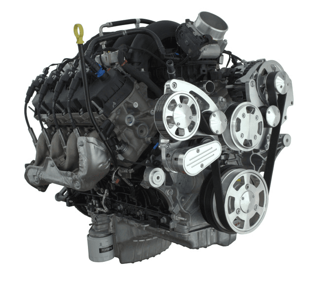 CVF Ford 7.3L Godzilla Serpentine System with Alternator Only For High Flow Water Pump - Polished (All Inclusive) thumbnail 3