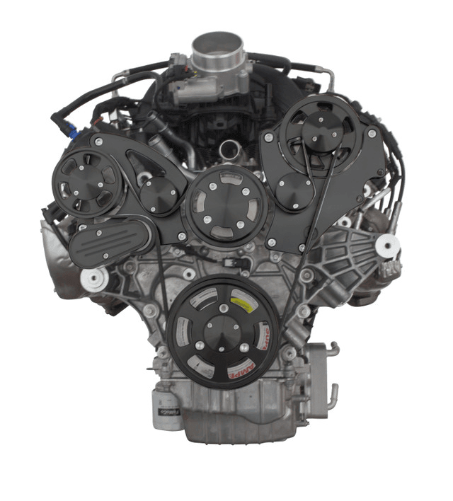 CVF Ford 7.3L Godzilla Serpentine System with Alternator Only For High Flow Water Pump - Black (All Inclusive) thumbnail 2