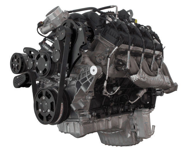 CVF Ford 7.3L Godzilla Serpentine System with AC, Alternator For High Flow Water Pump - Black (All Inclusive)