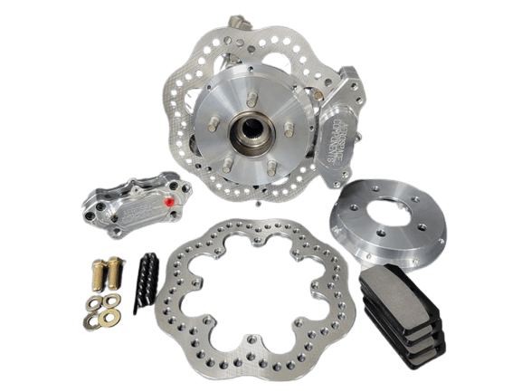Aerospace Ford Mustang 2015-2021 4 Piston Pro-Lite Complete Drag Disc Brakes thumbnail 2