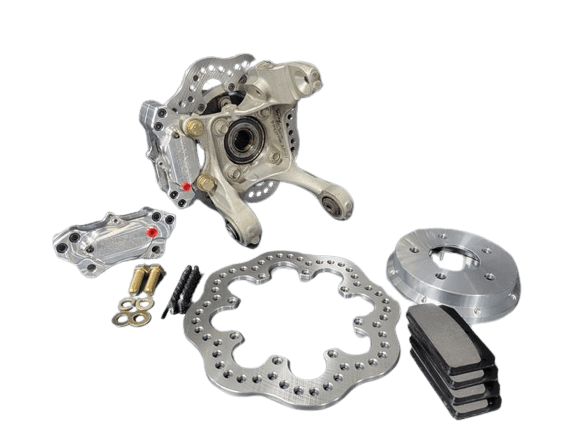 Aerospace Ford Mustang 2015-2021 4 Piston Pro-Lite Complete Drag Disc Brakes thumbnail 3