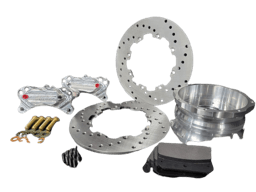 Aerospace 1997-2013 C5/C6 Corvette 4 Piston Heavy Duty Rear Drag Disc Brakes (5 Lug) - 1/2" Studs