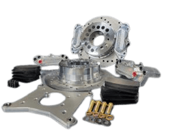 Aerospace 4 Piston Dual Rear Heavy Duty Drag Disc Brakes For Large GM Housing Ends - 1/2" Studs