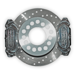 Aerospace 4 Piston Heavy Duty Dual Rear Drag Disc Brakes For Dana/ Mopar Housing Ends (5 Lug) - 1/2" Studs