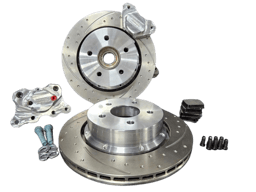 Aerospace Toyota Supra MK5 A90 2019-2023 2 Piston Rear Pro Street Dimpled & Slotted Disc Brakes