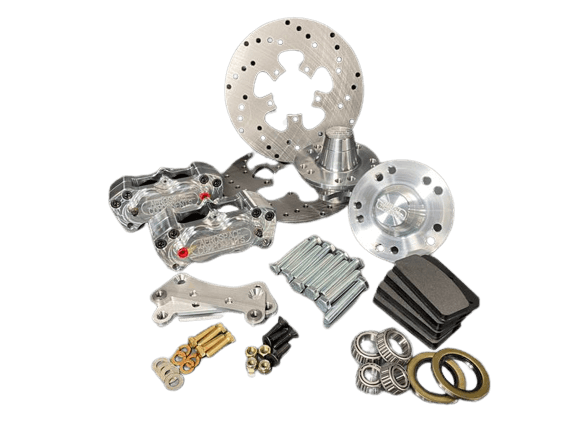 Aerospace Datsun 210/810 1976-1979 4 Piston Front Heavy Duty Drag Disc Brakes - 5 Lug