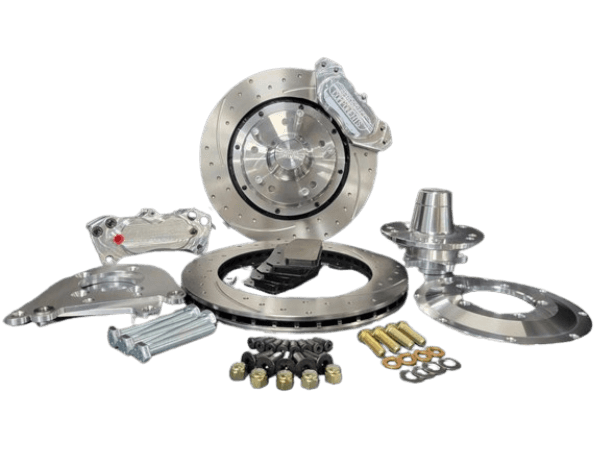 Aerospace Mazda REPU Pickup 1974-1977 4 Piston Front Pro Street Dimpled & Slotted Disc Brakes