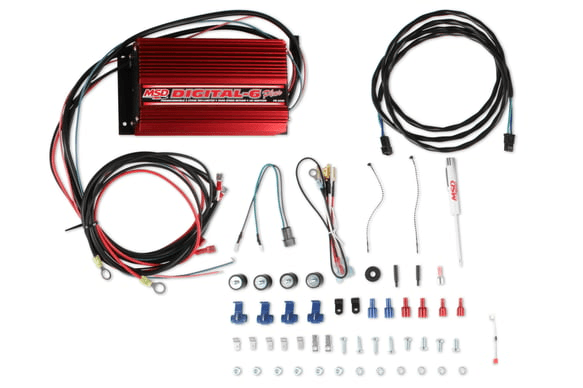 MSD Digital 6-Plus Universal Ignition Control - Red W/ 2 Step Rev Control 