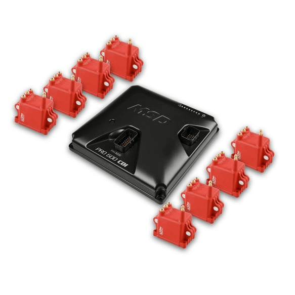 Holley MSD Pro 600 CDI Ignition Box & Coil Kit - Red