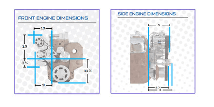 CVF Cummins Serpentine System with Alternator For High Flow Water Pump - Polished (All Inclusive) thumbnail 4