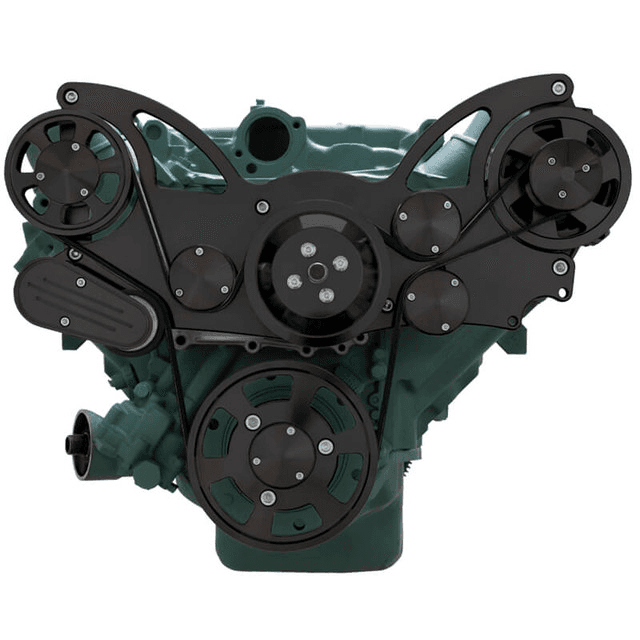 CVF Buick Big Block 455 Serpentine System with Alternator - Black (All Inclusive) thumbnail 2