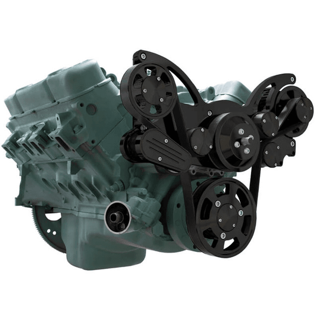 CVF Buick Big Block 455 Serpentine System with Alternator - Black (All Inclusive) thumbnail 3