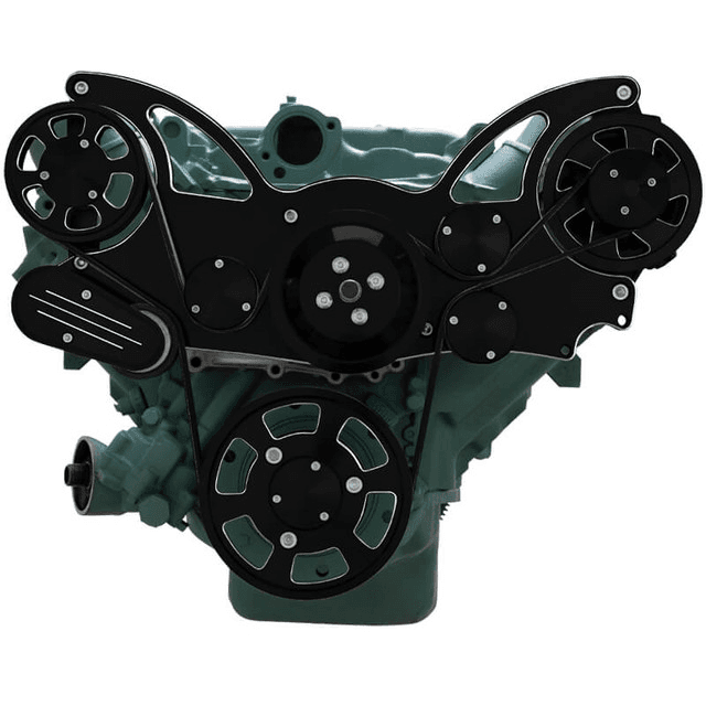 CVF Buick Big Block 455 Serpentine System with Alternator - Black Diamond (All Inclusive) thumbnail 2