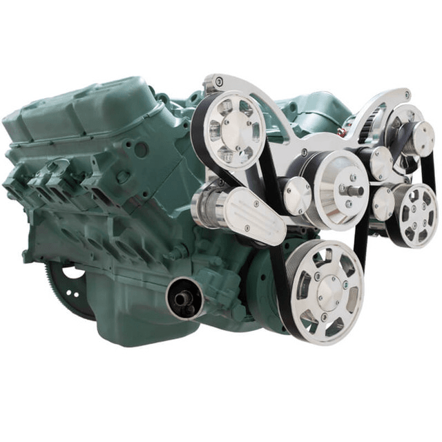 CVF Buick Big Block 455 Serpentine System with Powersteering & Alternator - Polished (All Inclusive) thumbnail 3
