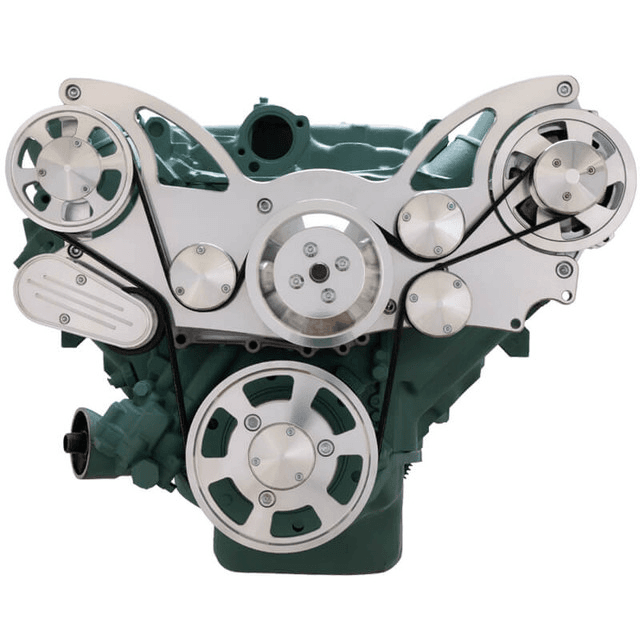 CVF Buick Big Block 455 Serpentine System with Alternator - Polished (All Inclusive) thumbnail 2