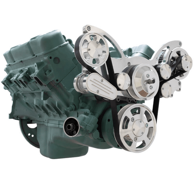 CVF Buick Big Block 455 Serpentine System with Alternator - Polished (All Inclusive) thumbnail 3