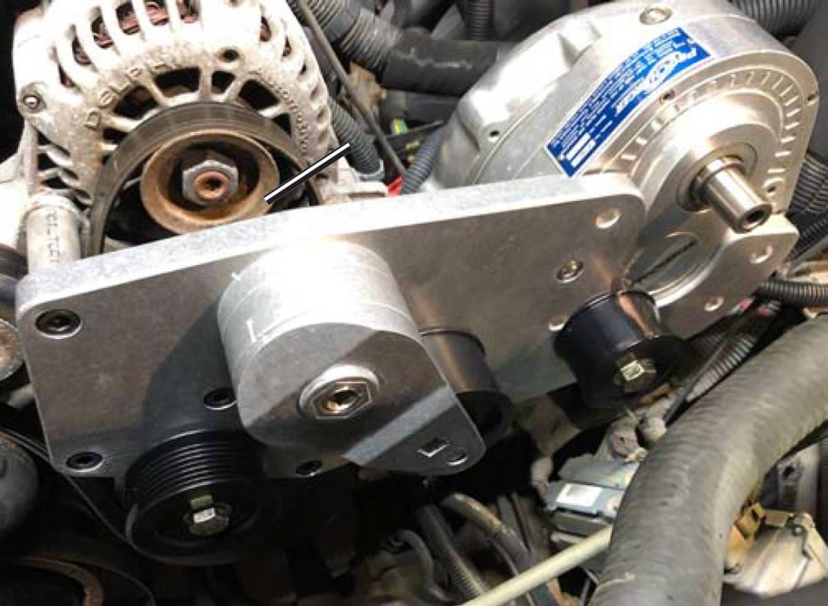 ProCharger 1999-2013 GM Truck Dedicated Drive Supercharger Mounting Bracket thumbnail 3