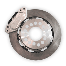 Aerospace 8.8 Ford Housing Ends 4 Piston Pro-Street Rear Disc Brakes With C-Clip Eliminators - 5/8" Studs Factory ABS