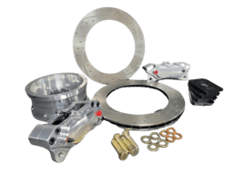 Aerospace Ford Mustang GT350 2016-2020 Rear 4 Piston Pro-Street Dimpled & Slotted Disc Brakes