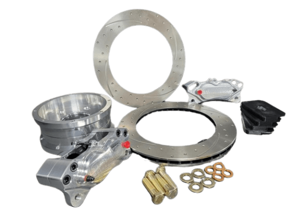 Aerospace Ford Mustang GT350 2016-2020 Rear 4 Piston Pro-Street Dimpled & Slotted Disc Brakes