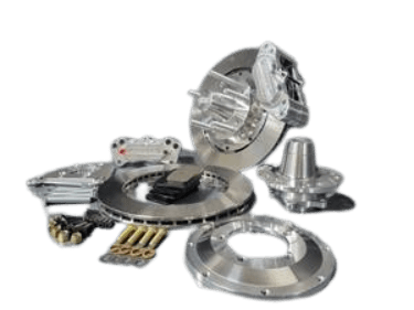Aerospace Ford Mustang 1965-1969 4 Piston Pro-Street Front Disc Brakes (3 Hole Spindle)