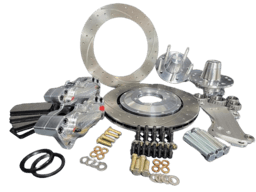 Aerospace Camaro / Firebird / Nova / Chevelle 1967-1969 4 Piston Pro-Street Dimpled & Slotted Front Disc Brakes