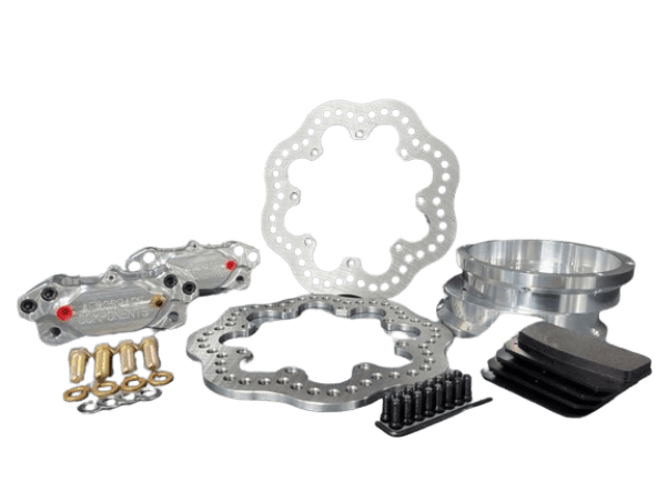 Aerospace 2008-2009 Pontiac G8 4 Piston Pro-Lite Rear Drag Disc Brakes (5 Lug) - 1/2" Studs thumbnail 3