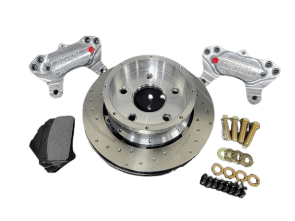 Aerospace Chevy Corvette C8 2020-2022 4 Piston Pro Street Dimpled & Slotted Front Disc Brakes thumbnail 2