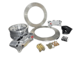 Aerospace Chevy Camaro 16-22 Cadillac CTS 14-19 4 Piston Pro Street Dimpled & Slotted Rear Disc Brakes