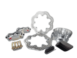 Aerospace Chevy Camaro 16-22 Cadillac CTS 14-19 4 Piston Pro-Lite Rear Drag Disc Brakes