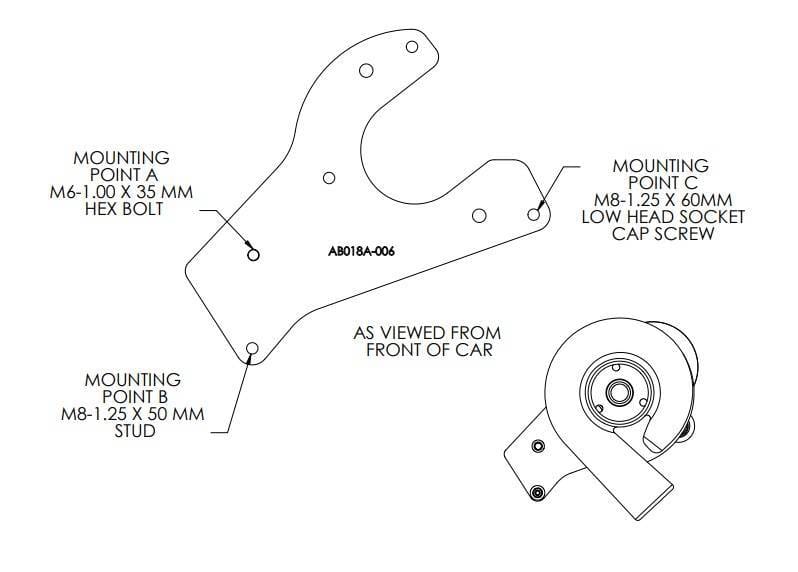 ProCharger 2000-2004 Mustang GT Supercharger Main Mounting Bracket thumbnail 3