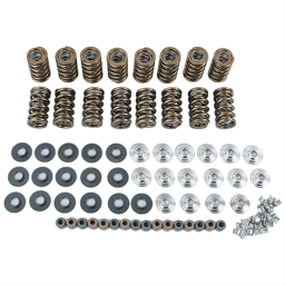 Trick Flow Track Max Valve Spring & Retainer Kits, Steel Retainer, 450lbs Spring