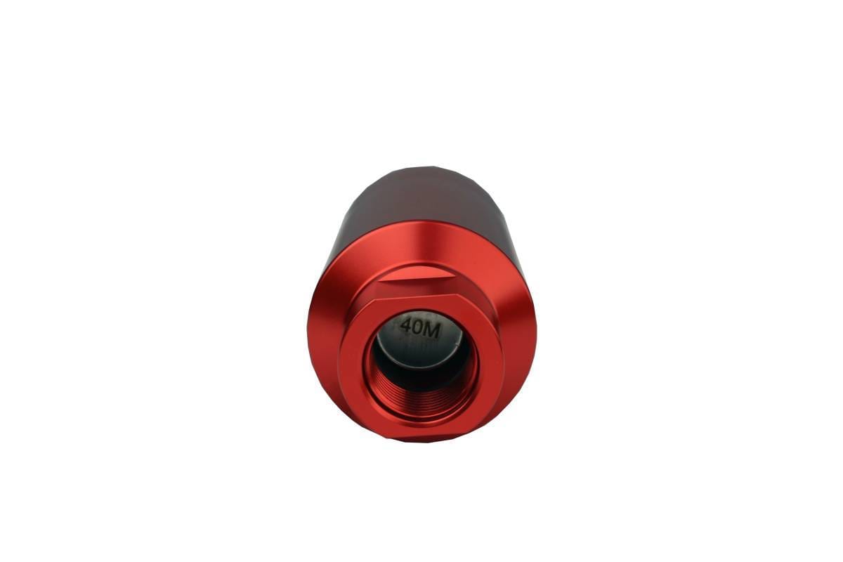 Aeromotive Filter In-Line 40-m Stainless Mesh Element ORB-10 Port Bright-Dip Red 2" OD thumbnail 3