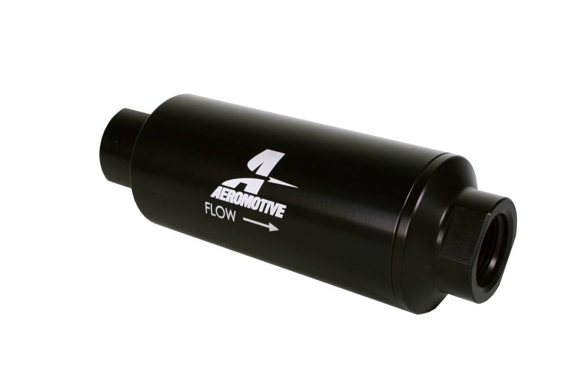 Aeromotive Filter In-Line 10-Micron Microglass Element ORB-12 Port Black Hard-Coat Marine 2-1/2" OD thumbnail 3