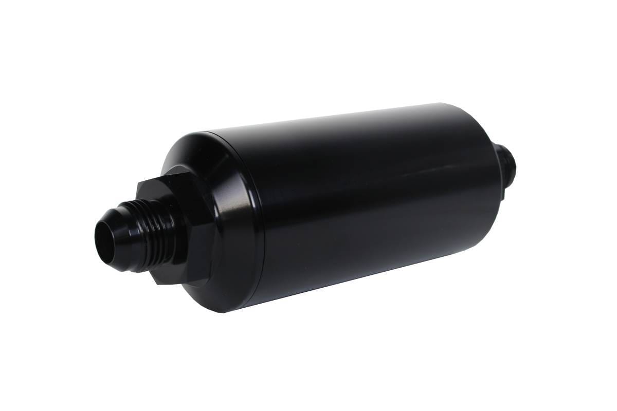 Aeromotive Filter In-Line 40-Micron Stainless Mesh Element AN-08 Male Bright-Dip Black 2" OD thumbnail 3