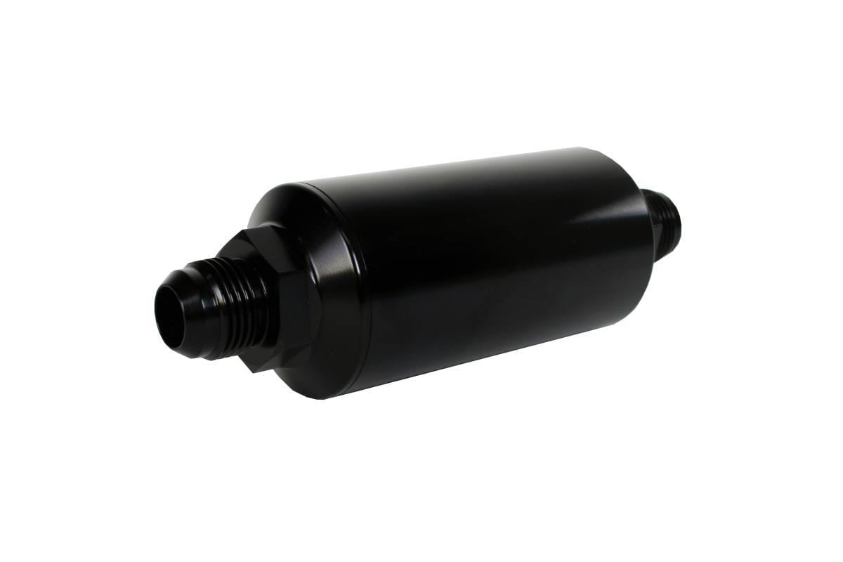 Aeromotive Filter In-Line 10-Micron Fabric Element AN-10 Male Bright-Dip Black 2" OD thumbnail 3
