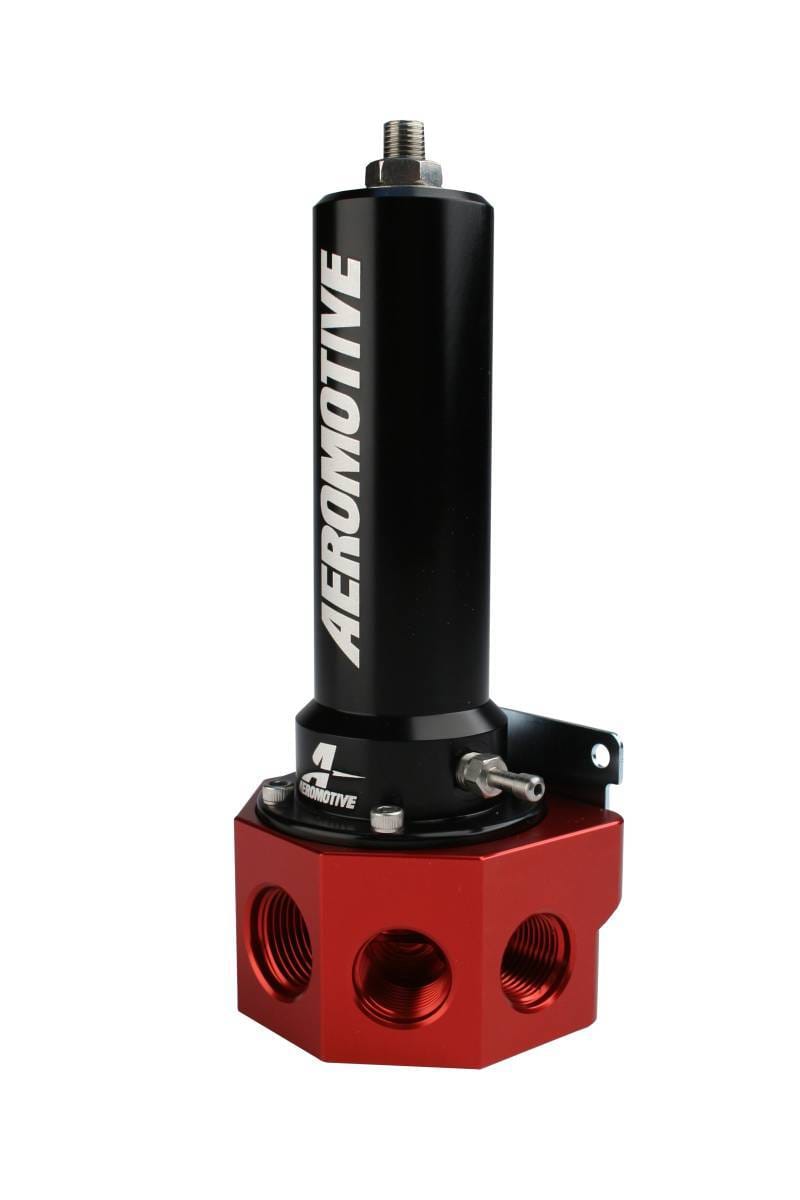Aeromotive Single Spring Belt/Hex Drive EFI Regulator 40-100 psi - Black Anodized thumbnail 2