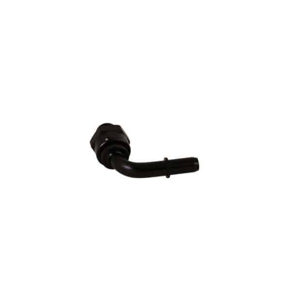 Aeromotive Fitting AN-06 ORB Male 90-Deg Swivel 3/8 Male Quick Connect Port Adapter to Convert ORB-06 port to 3/8" Male Quick Connect utilizing 90-deg High-Flow Swivel Design - 15135 thumbnail 2