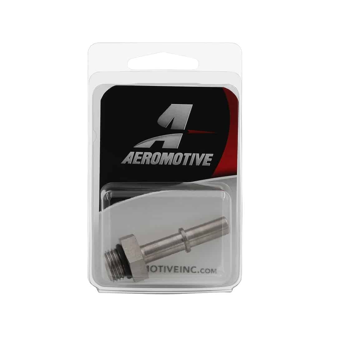 Aeromotive Port Adapter AN-06 ORB male to 5/16 Male Quick Connect - 15139 thumbnail 3
