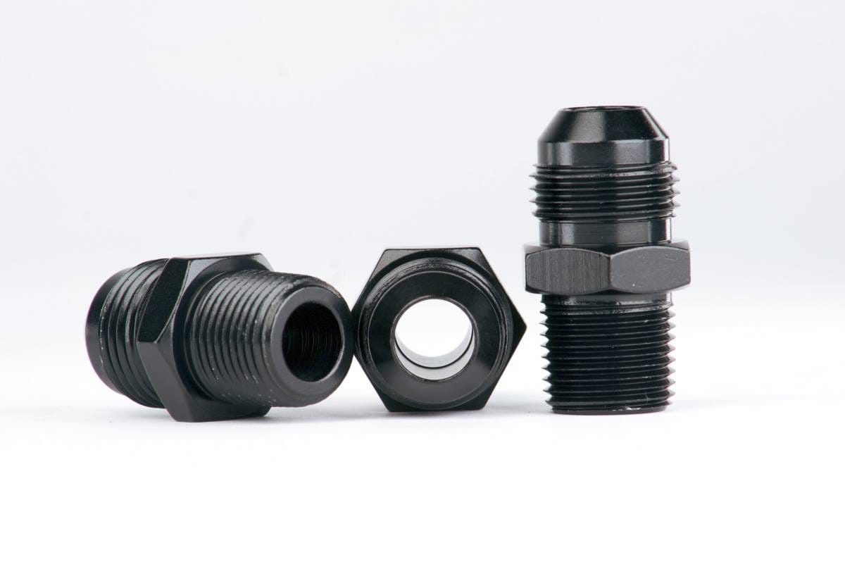 Aeromotive Carb. Regulator 13205 Fitting Kit (Includes (3) 3/8" NPT to AN-08 fittings) - 15205