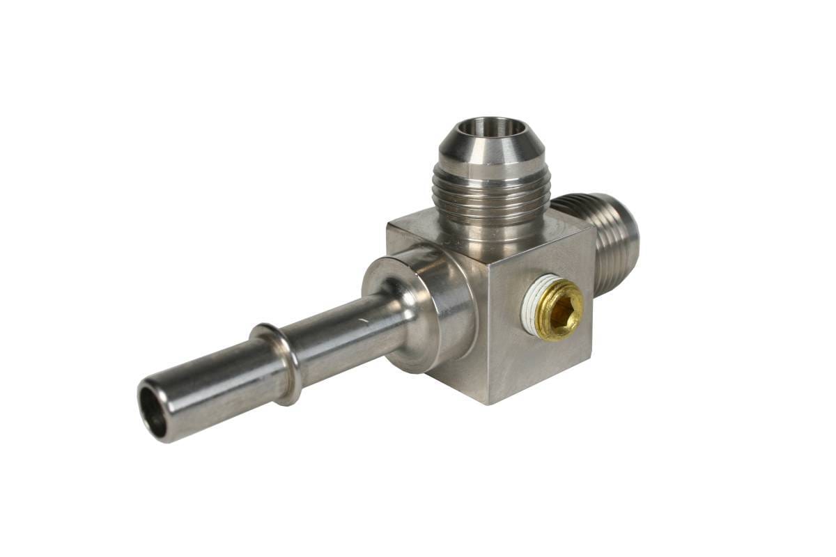 Aeromotive 3/8 Male Quick Connect Tee Fitting - 15116 thumbnail 2