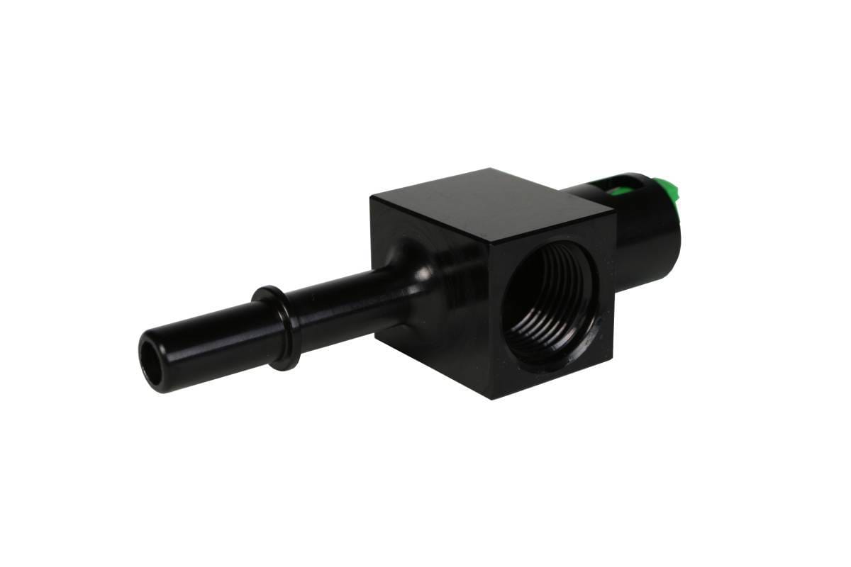 Aeromotive 3/8?? Quick Connect with AN-08 port and 1/8?? gauge port - 15121 thumbnail 2