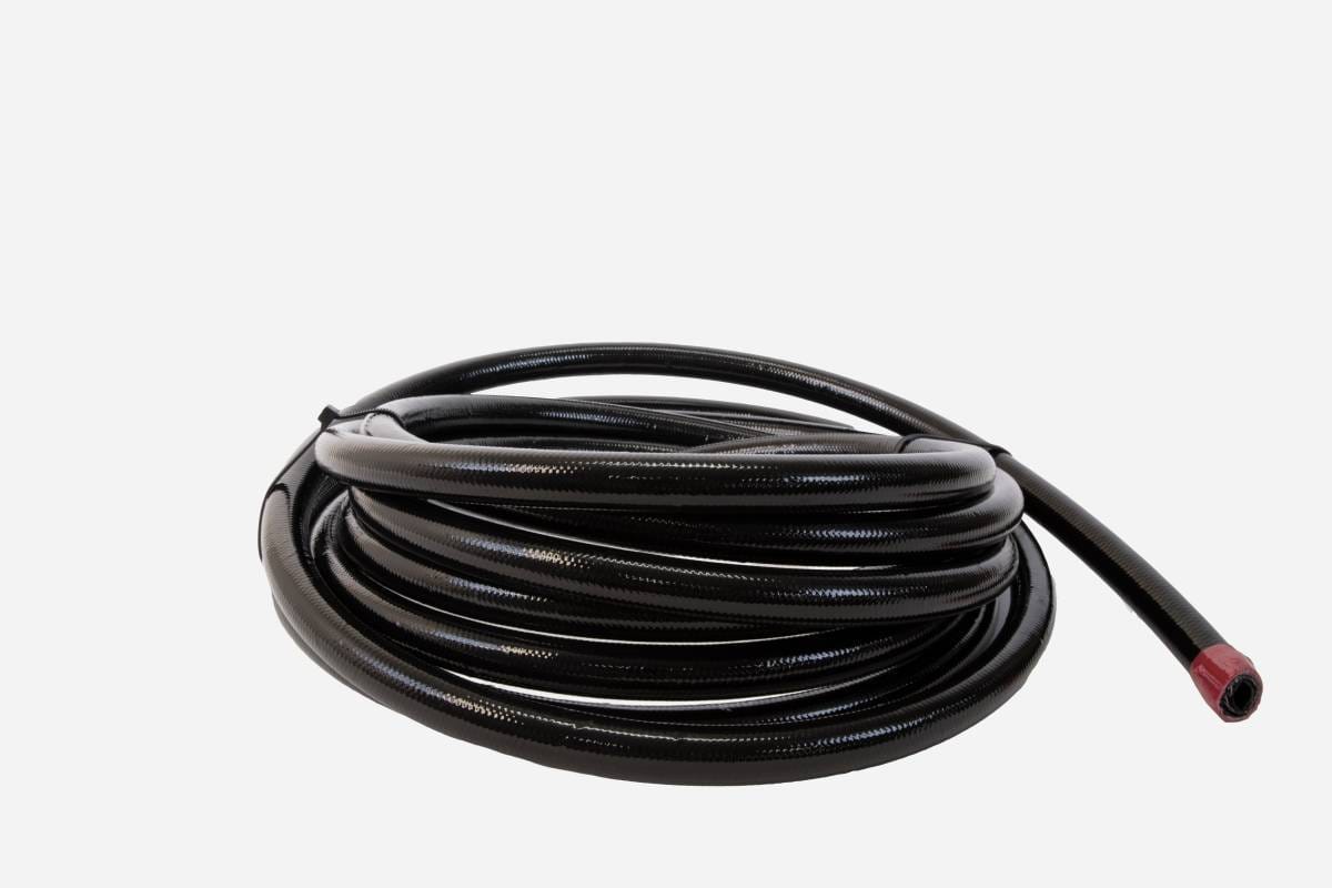 Aeromotive Hose Fuel PTFE Stainless Steel Braided Black Jacketed AN-10 x 8' - 15328