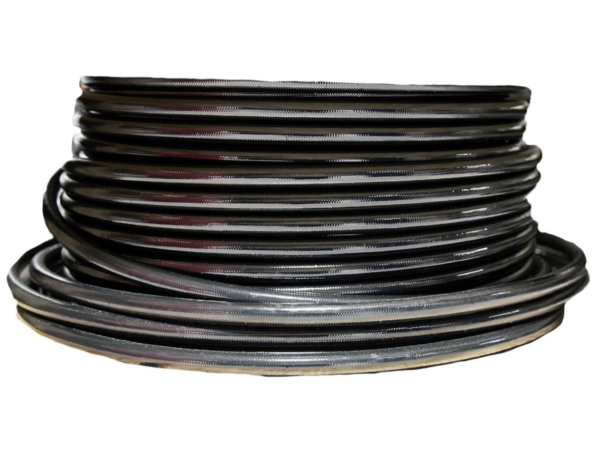 Aeromotive Hose Fuel PTFE Stainless Steel Braided Black Jacketed AN-12 x 4' - 15332